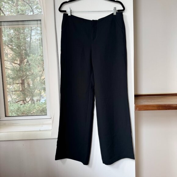 Reformation Vida Low Rise Pants in Pitch Black 8 - Picture 5 of 11